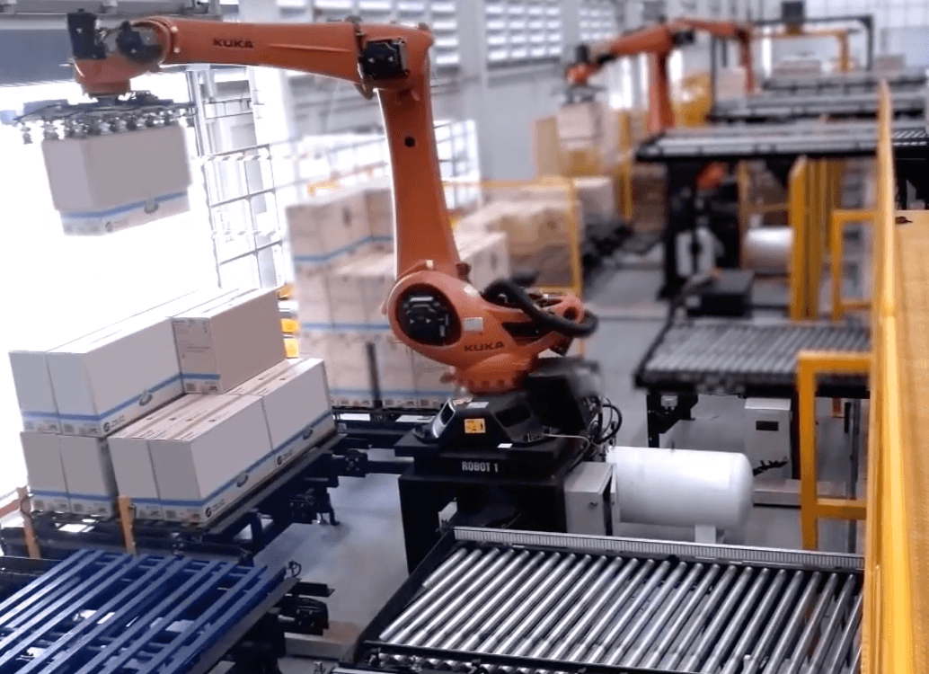 Assorting Line and Robot Palletizer
